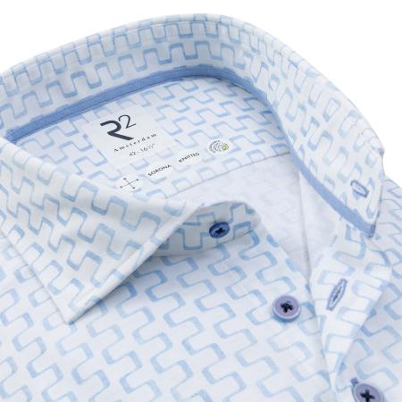 Afbeelding voor product Hemd van het merk R2 Amsterdam in het Blauw