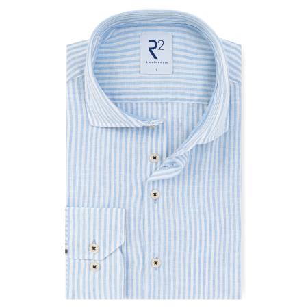 Afbeelding voor product Hemd van het merk R2 Amsterdam in het Blauw