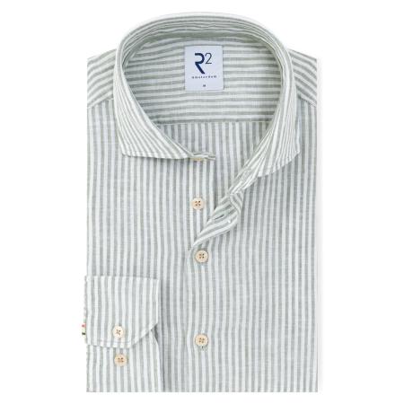 Afbeelding voor product Hemd van het merk R2 Amsterdam in het Groen