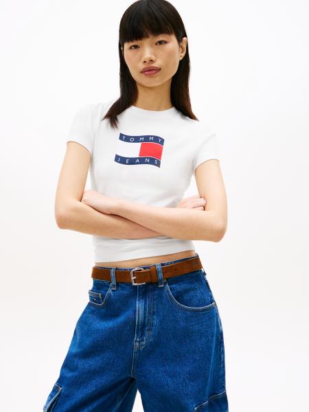 Afbeelding voor product T-shirt van het merk Tommy Jeans in het Wit