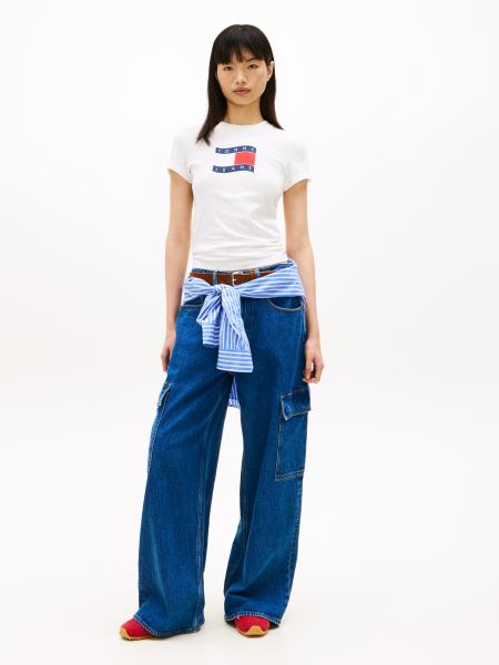 Afbeelding voor product T-shirt van het merk Tommy Jeans in het Wit