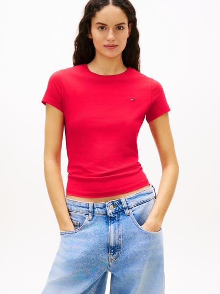 Afbeelding voor product T-shirt van het merk Tommy Jeans in het Rood