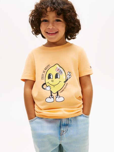 Afbeelding voor product T-shirt van het merk Tommy Jeans in het Oranje