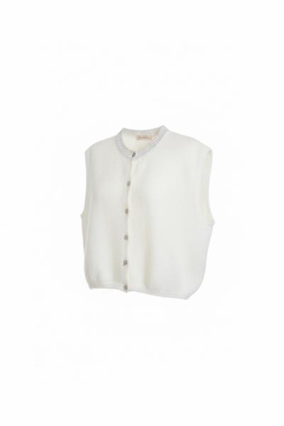 Afbeelding voor product Gilet van het merk Bleu De Toi in het Wit