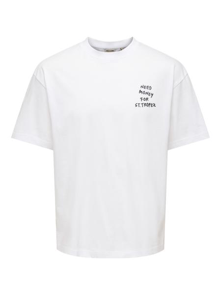 Afbeelding voor product T-shirt van het merk Only & Sons in het Wit