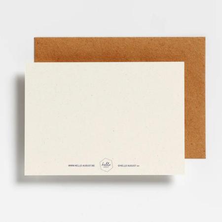 Afbeelding voor product Postkaart van het merk Hello August in het Wit