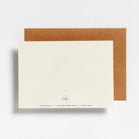 Afbeelding voor product Postkaart van het merk Hello August in het Wit