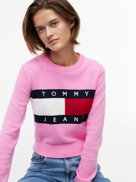 Afbeelding voor product Pull van het merk Tommy Jeans in het Roze