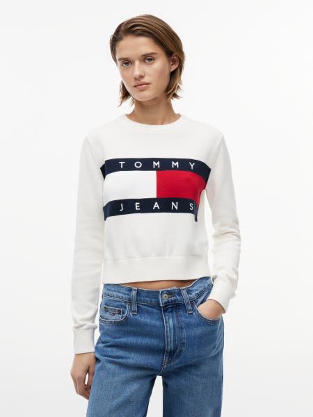 Afbeelding voor product Pull van het merk Tommy Jeans in het Wit