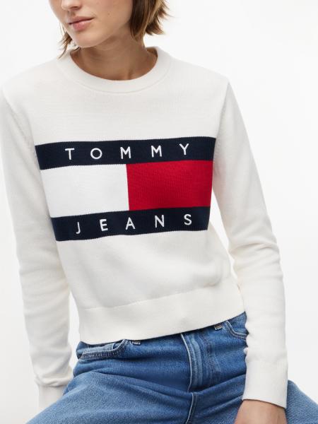 Afbeelding voor product Pull van het merk Tommy Jeans in het Wit