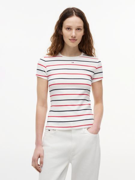 Afbeelding voor product T-shirt van het merk Tommy Jeans in het Wit