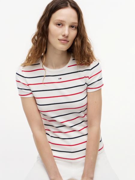 Afbeelding voor product T-shirt van het merk Tommy Jeans in het Wit