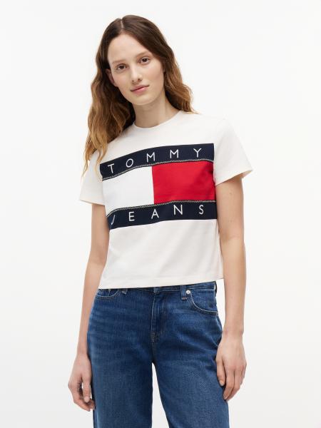 Afbeelding voor product T-shirt van het merk Tommy Jeans in het Wit