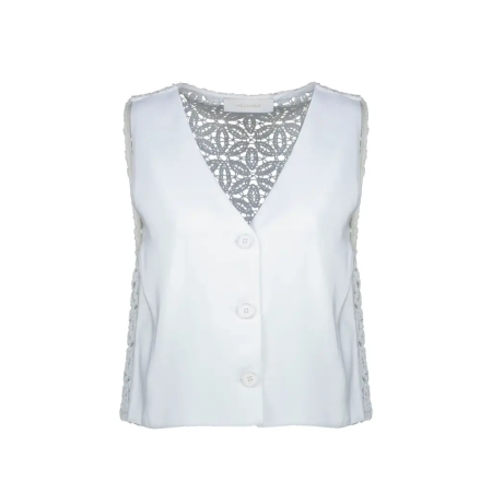 Afbeelding voor product Gilet van het merk Amelie & Amelie in het Ecru