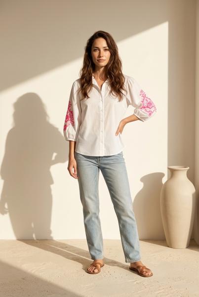 Afbeelding voor product Bloes van het merk Just Women By Matteo in het Wit