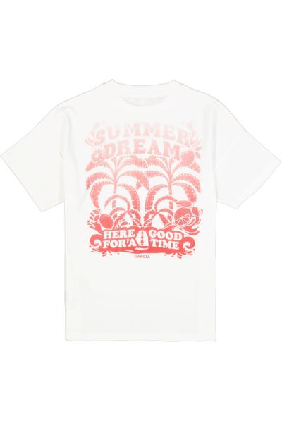 Afbeelding voor product T-shirt van het merk Garcia in het Ecru