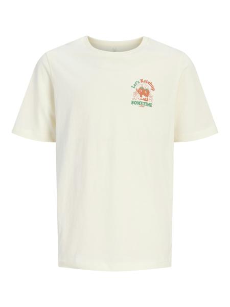Afbeelding voor product T-shirt van het merk Jack & Jones Junior in het Ecru