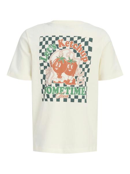Afbeelding voor product T-shirt van het merk Jack & Jones Junior in het Ecru