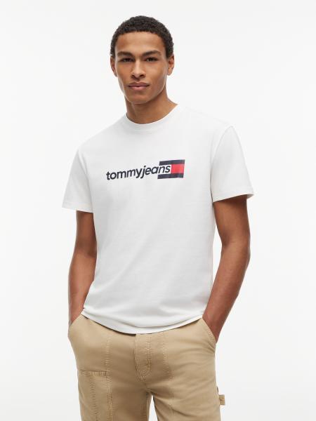 Afbeelding voor product T-shirt van het merk Tommy Jeans in het Wit