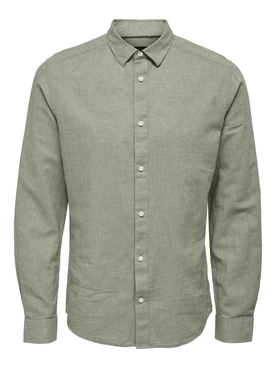 Afbeelding voor product Hemd van het merk Only & Sons in het Kaki