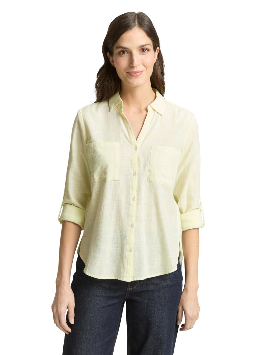 Afbeelding voor product Bloes van het merk Tom Tailor in het Geel