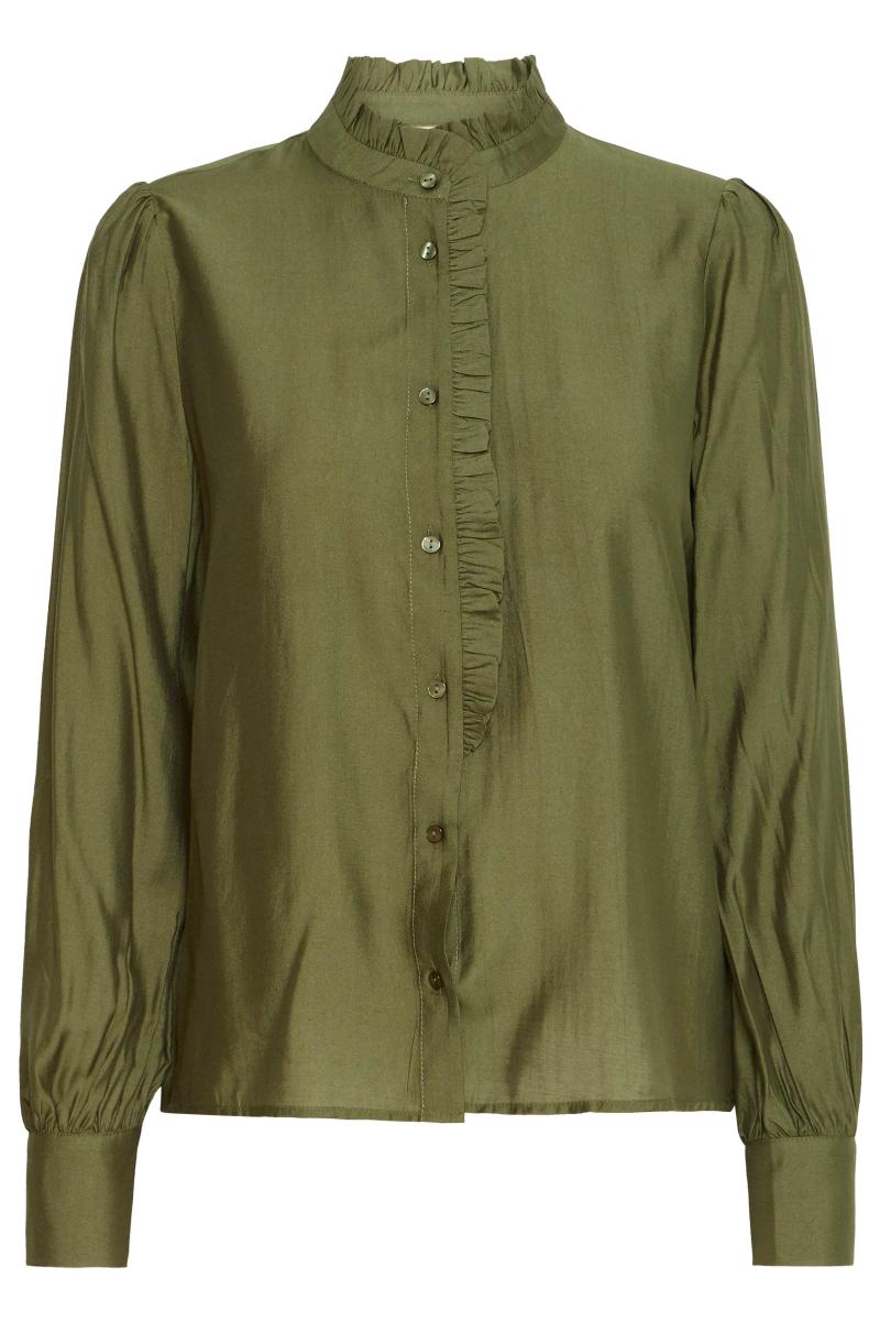 Afbeelding voor product Bloes van het merk Ichi in het Groen