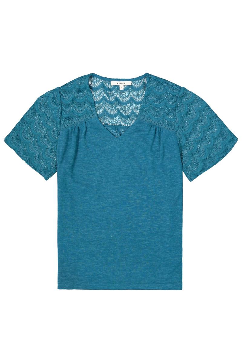 Afbeelding voor product T-shirt van het merk Garcia in het Blauw
