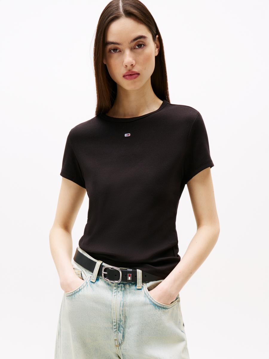 Afbeelding voor product T-shirt van het merk Tommy Jeans in het Zwart