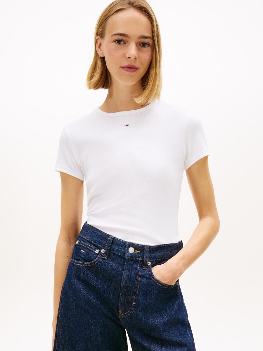 Afbeelding voor product T-shirt van het merk Tommy Jeans in het Wit