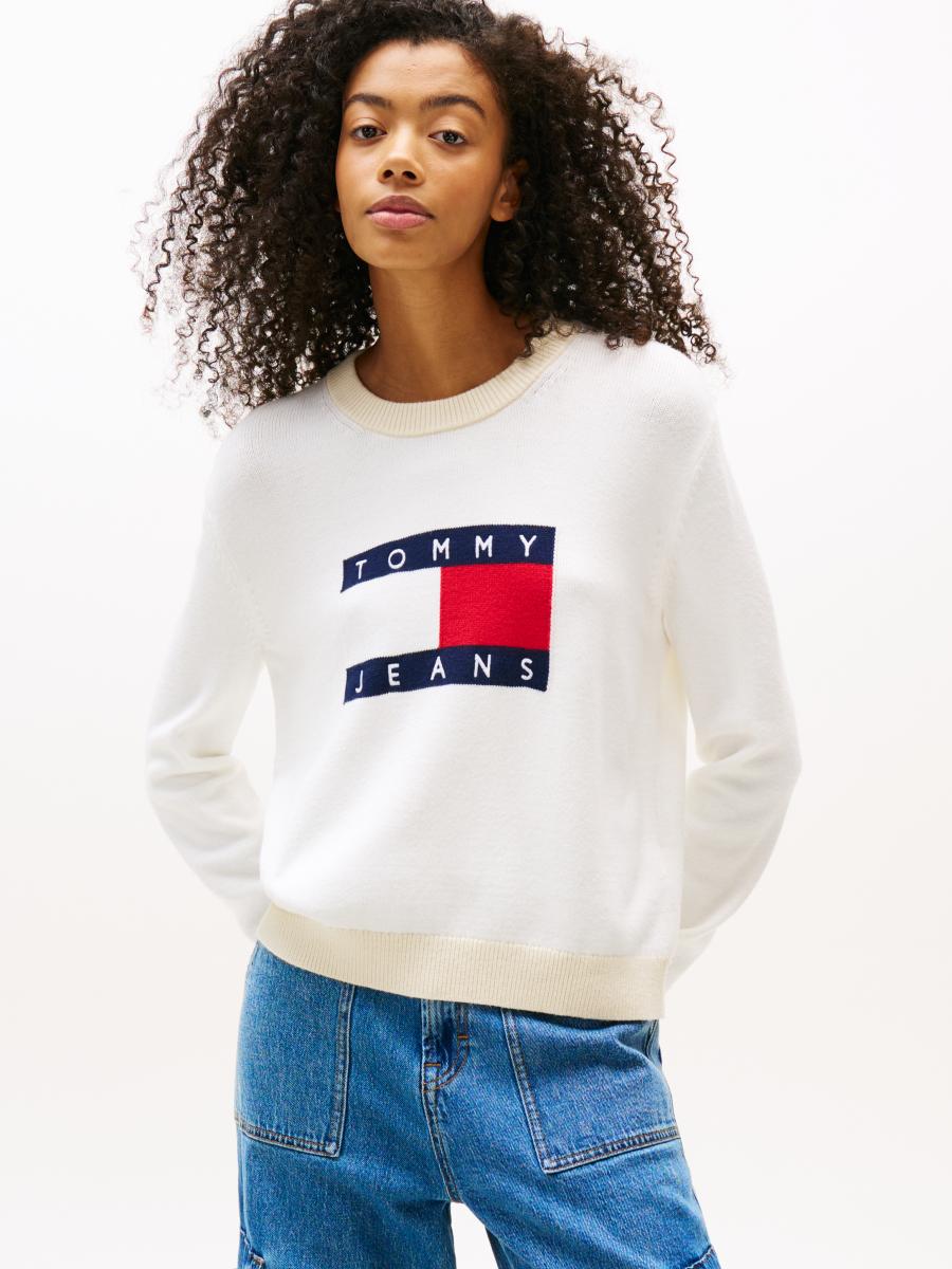 Afbeelding voor product Pull van het merk Tommy Jeans in het Ecru