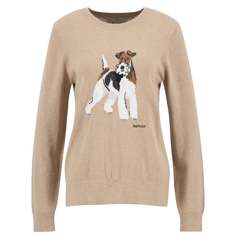 Afbeelding voor product Pull van het merk Barbour in het Beige
