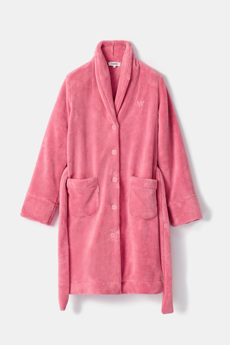 Afbeelding voor product Badjas van het merk Woody in het Roze