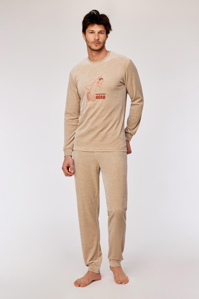 Afbeelding voor product Pyjama van het merk Woody in het Beige