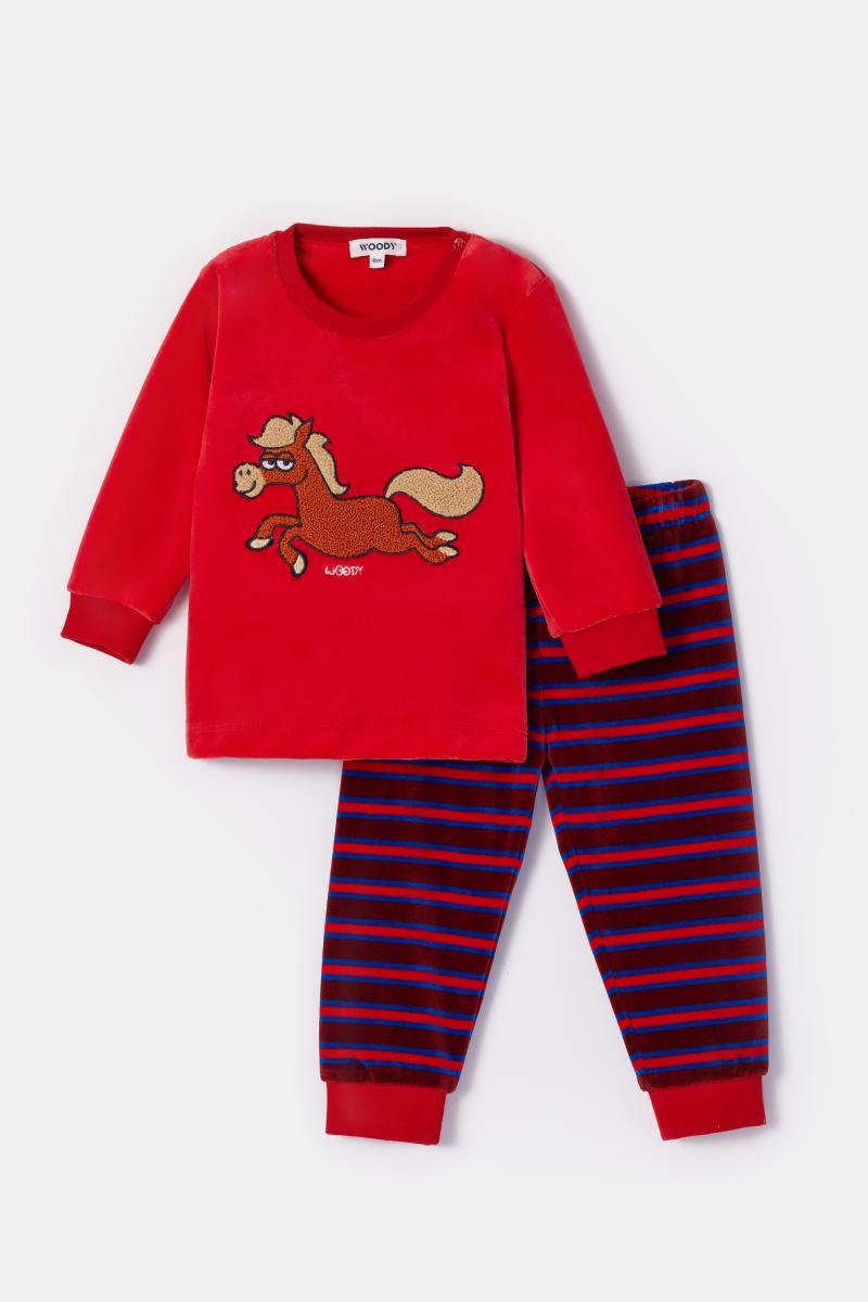 Afbeelding voor product Pyjama van het merk Woody in het Rood