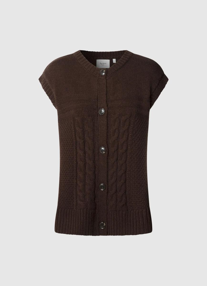 Afbeelding voor product Gilet van het merk Pepe Jeans in het Bruin