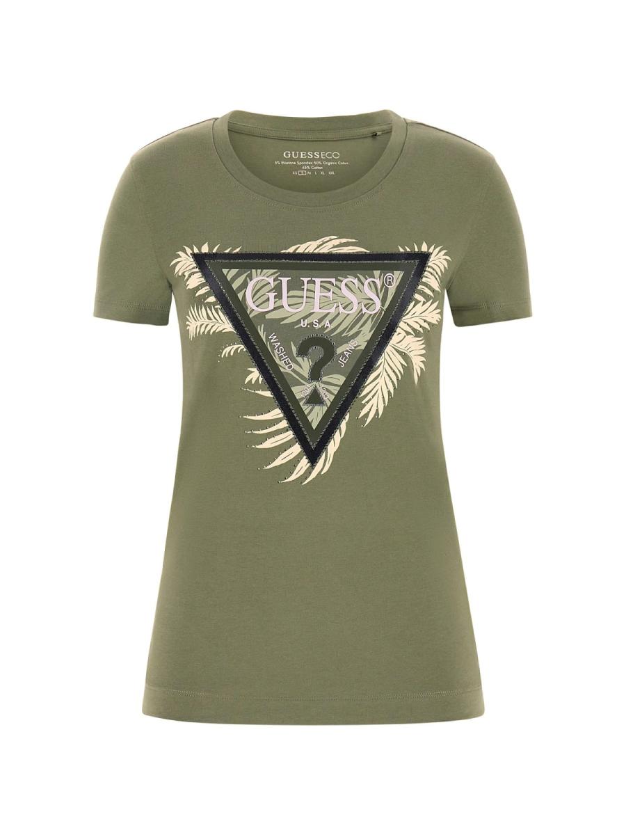 Afbeelding voor product T-shirt van het merk Guess in het Groen