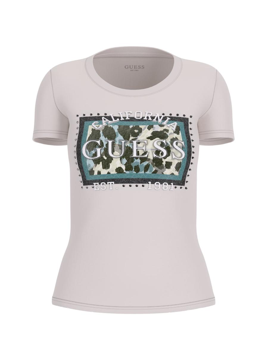 Afbeelding voor product T-shirt van het merk Guess in het Ecru