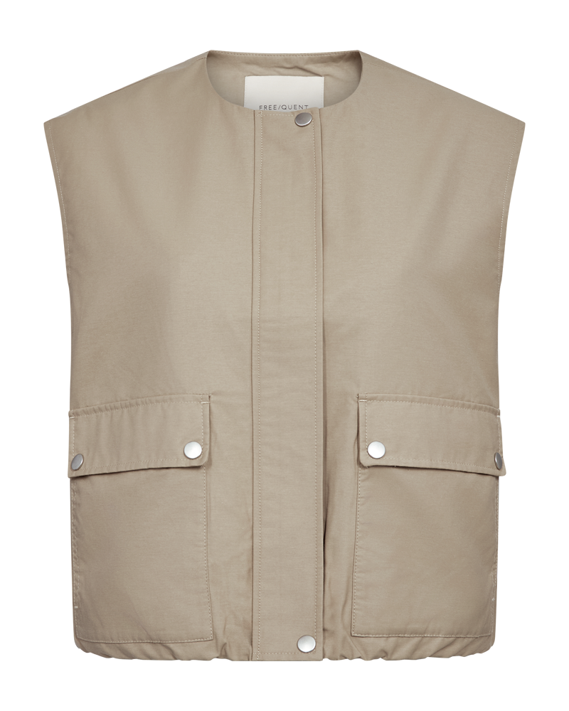 Afbeelding voor product Vest van het merk Freequent in het Beige