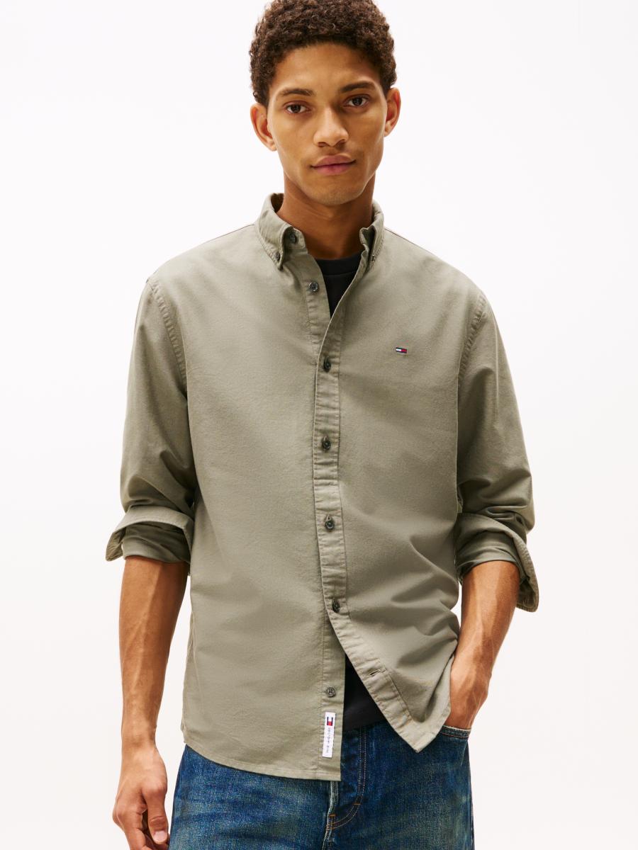 Afbeelding voor product Hemd van het merk Tommy Jeans in het Kaki