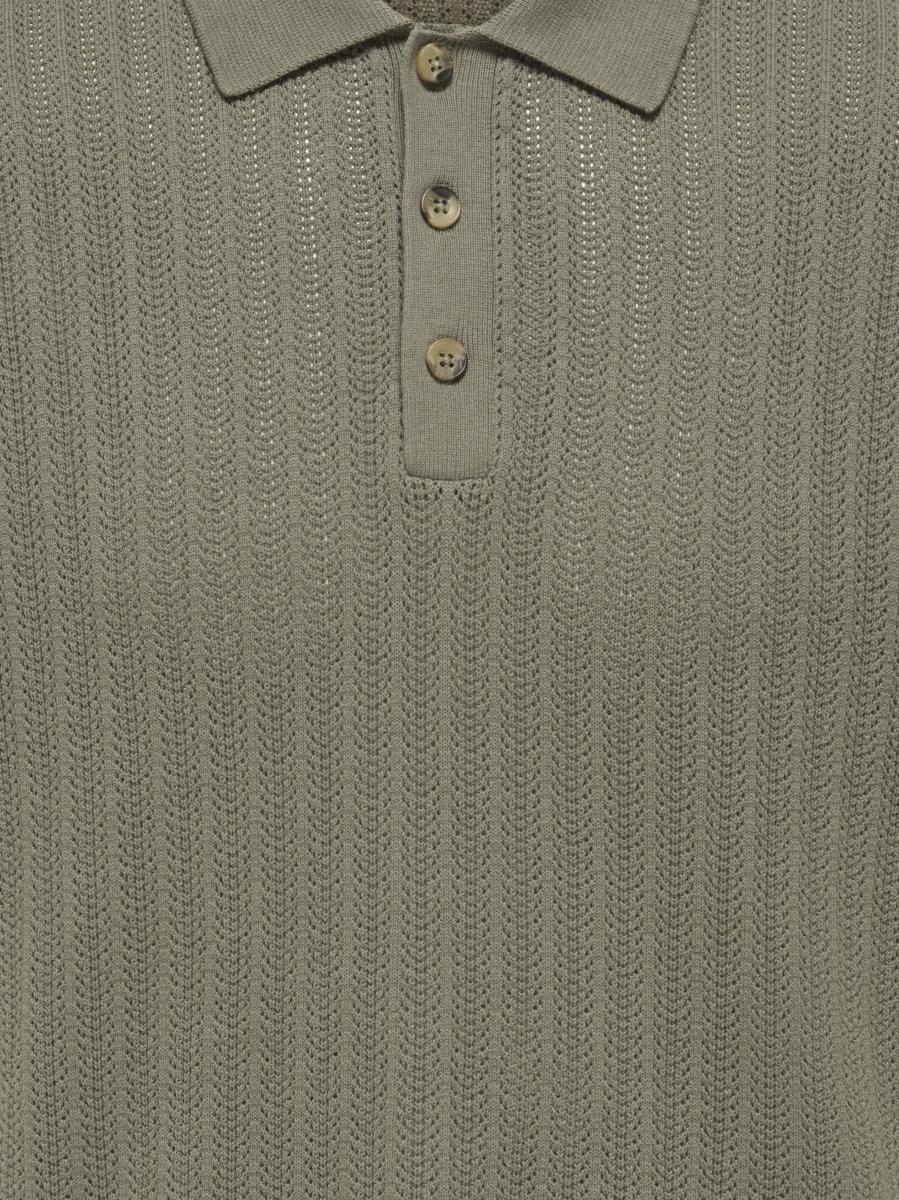 Afbeelding voor product Polo van het merk Only & Sons in het Kaki