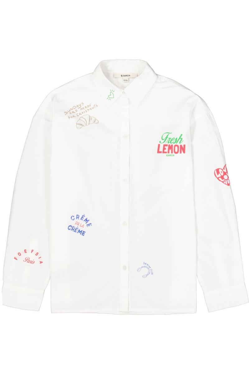 Afbeelding voor product Bloes van het merk Garcia in het Ecru