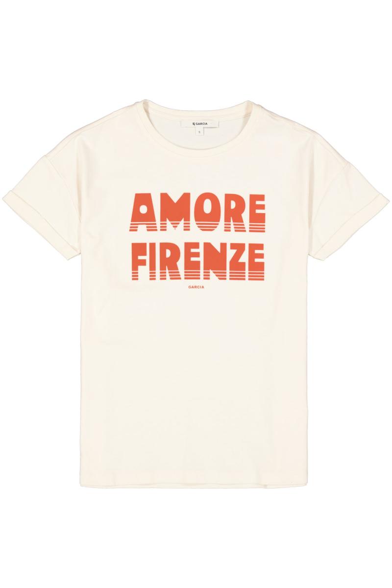 Afbeelding voor product T-shirt van het merk Garcia in het Wit