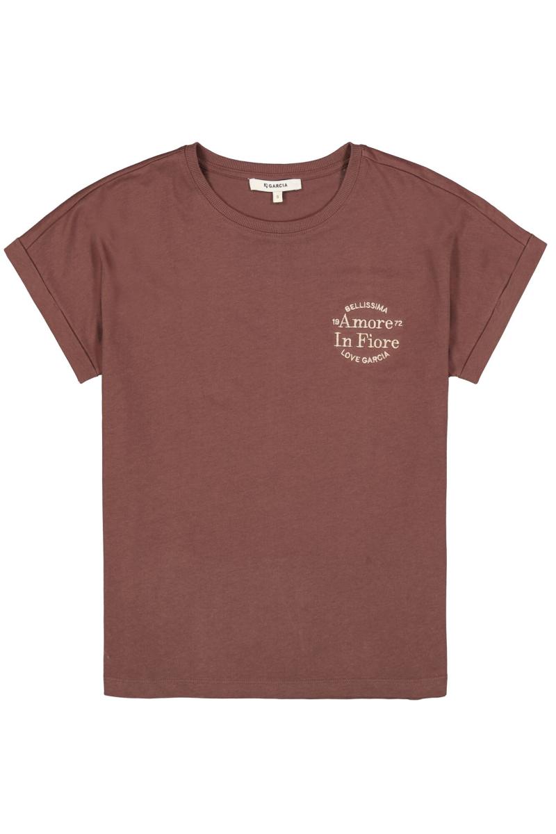 Afbeelding voor product T-shirt van het merk Garcia in het Bruin