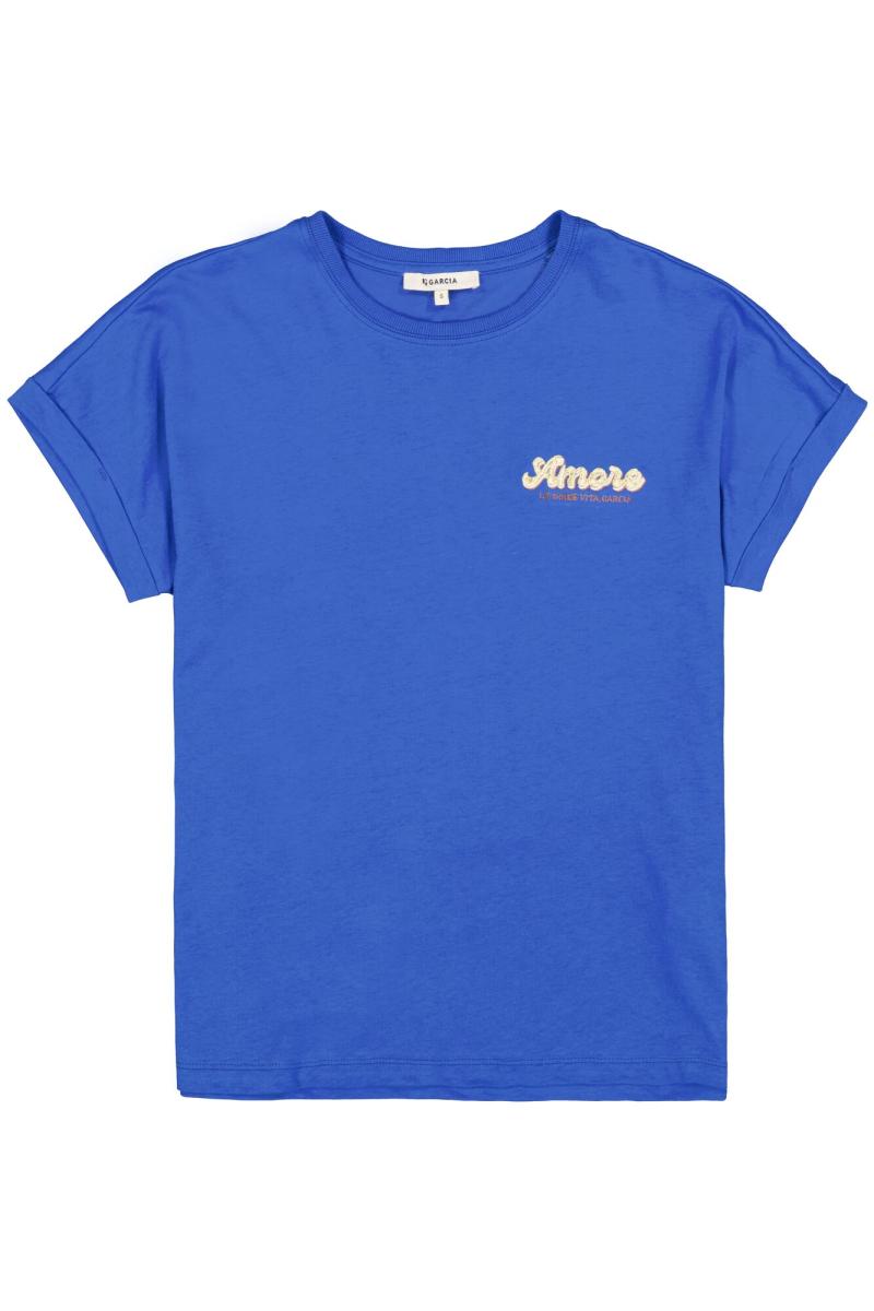Afbeelding voor product T-shirt van het merk Garcia in het Blauw