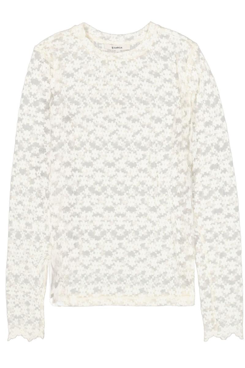 Afbeelding voor product T-shirt van het merk Garcia in het Ecru