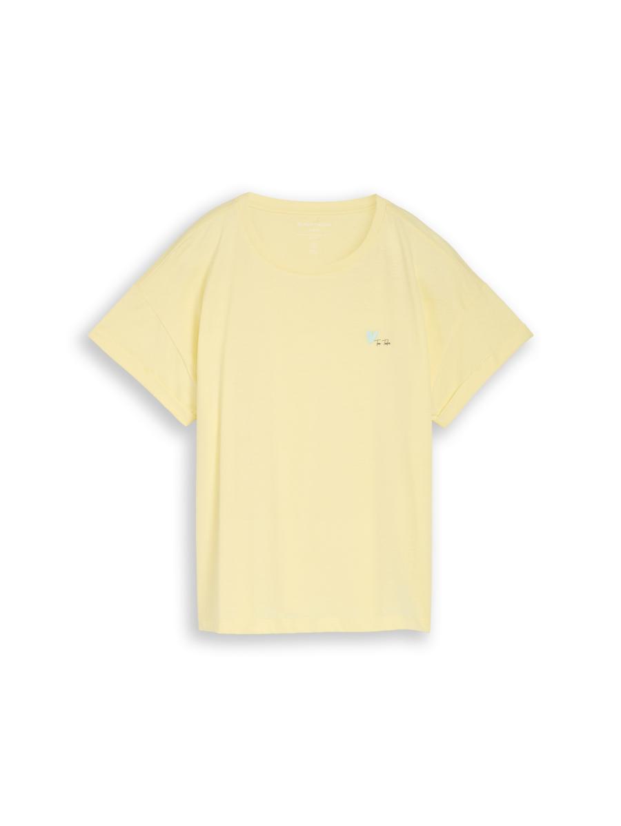 Afbeelding voor product T-shirt van het merk Tom Tailor in het Geel