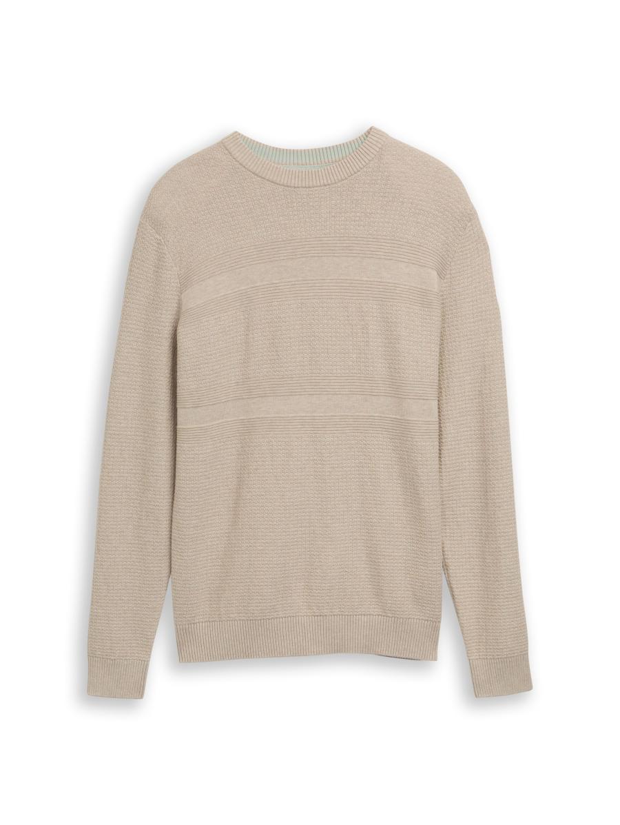 Afbeelding voor product Pull van het merk Tom Tailor in het Beige