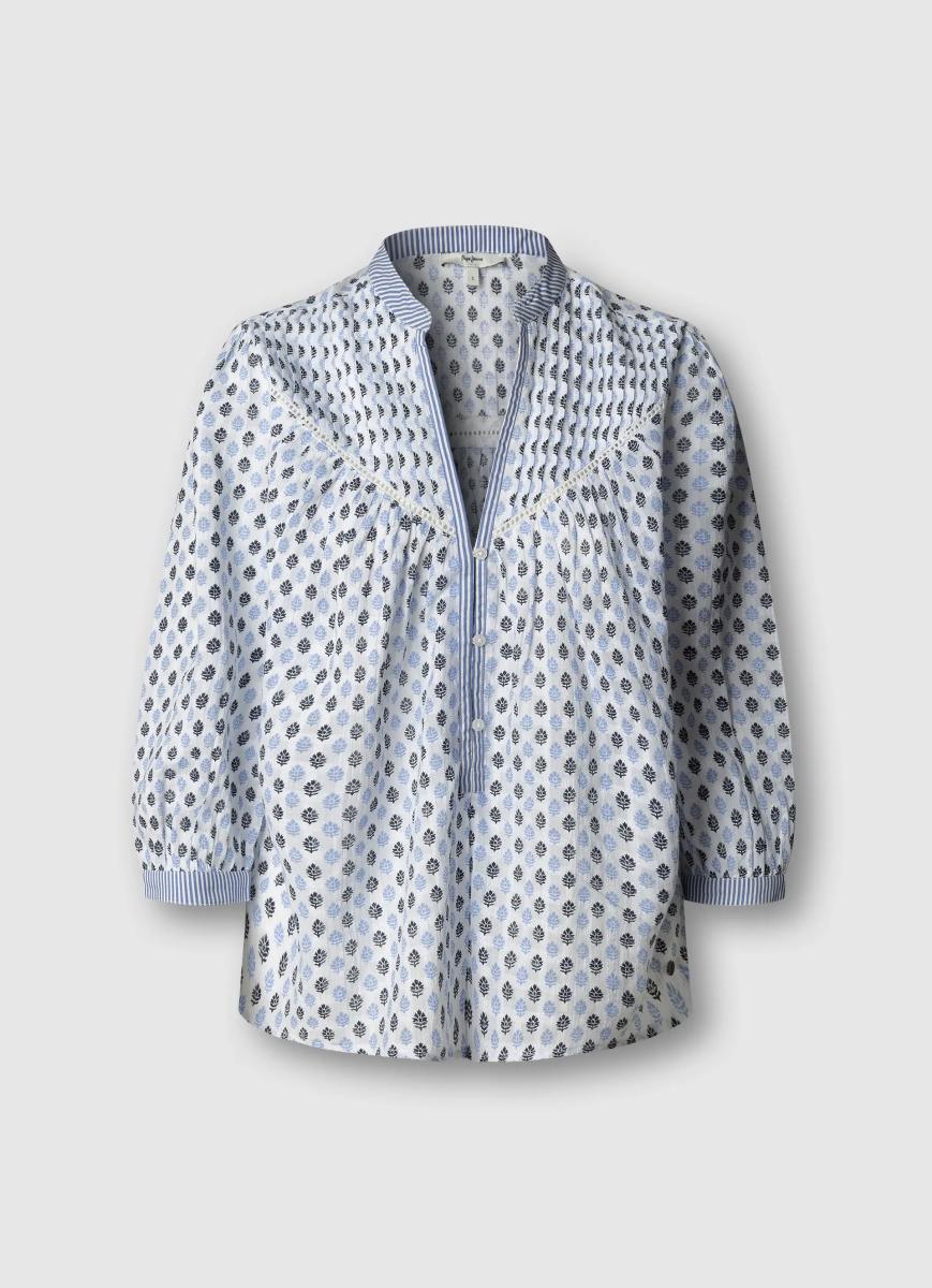 Afbeelding voor product Bloes van het merk Pepe Jeans in het Wit