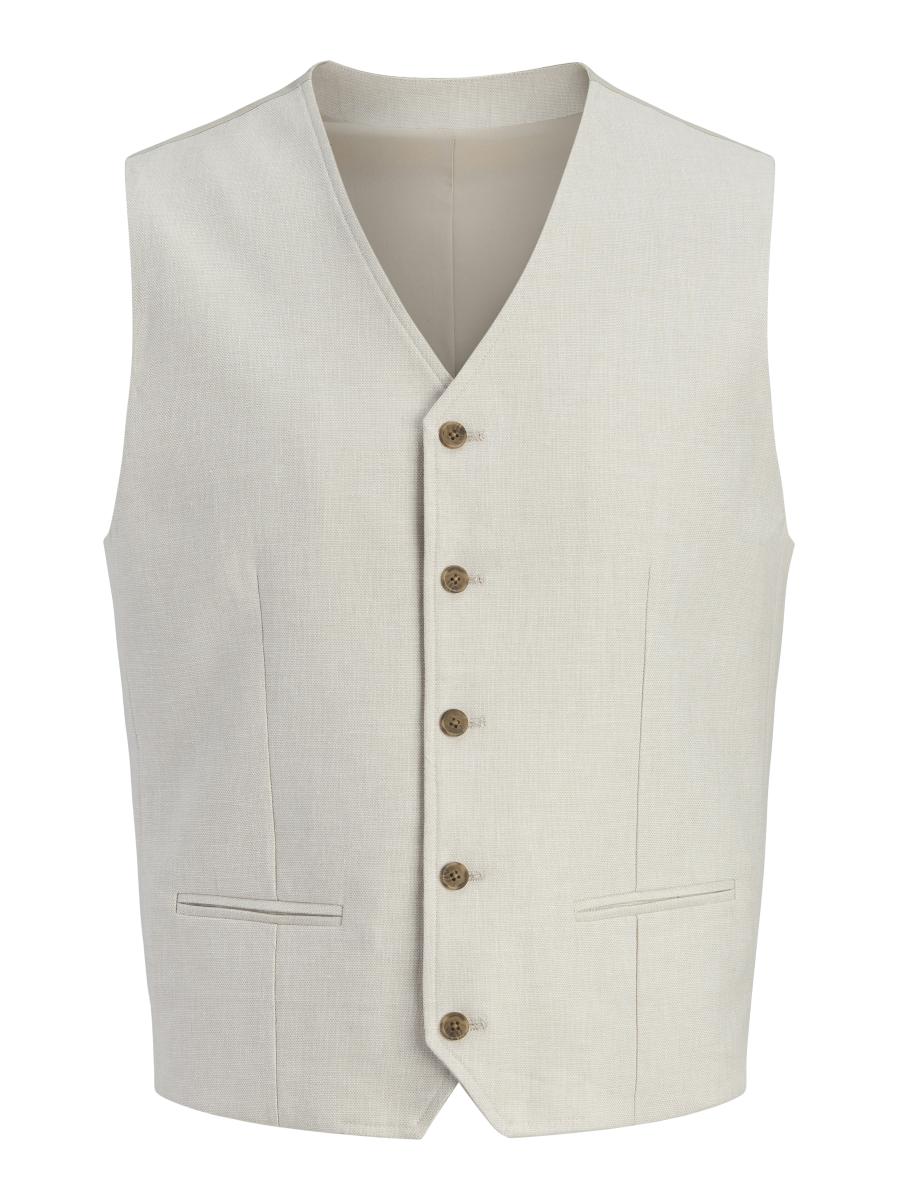 Afbeelding voor product Gilet van het merk Jack & Jones Premium in het Ecru