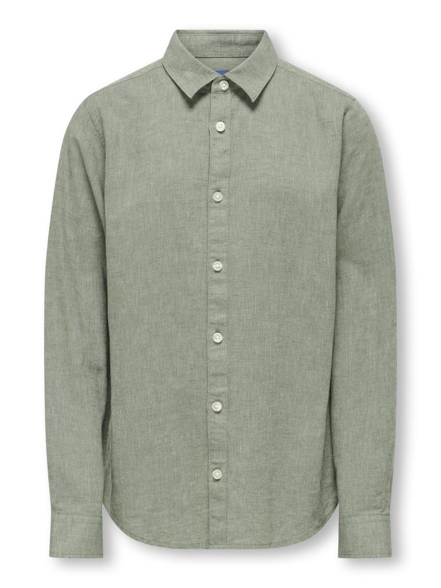 Afbeelding voor product Hemd van het merk Only & Sons Junior  in het Kaki